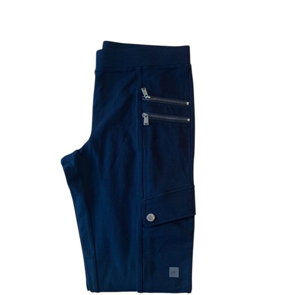 Express Ponte Skinny Cargo Leggings Black Womens Mid-Rise Stretch Pants- M- NWT - Picture 10 of 11